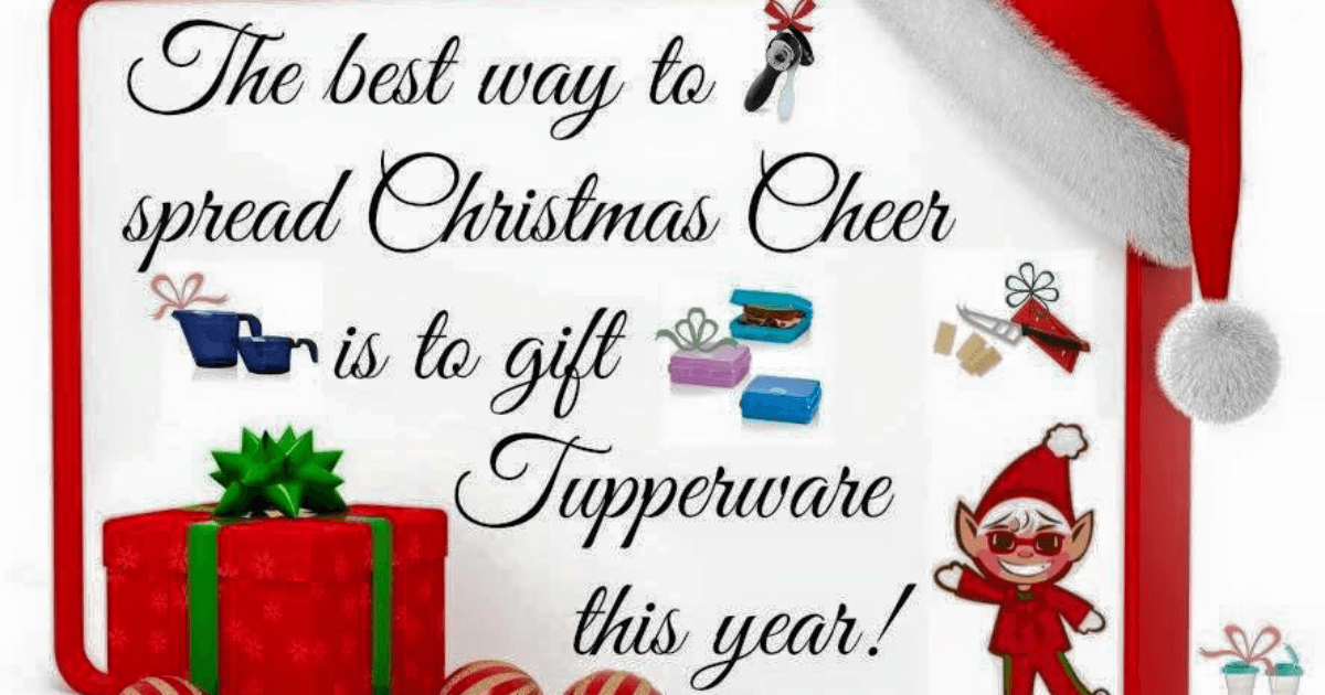Tupperware Fundraiser and Holiday Shopping